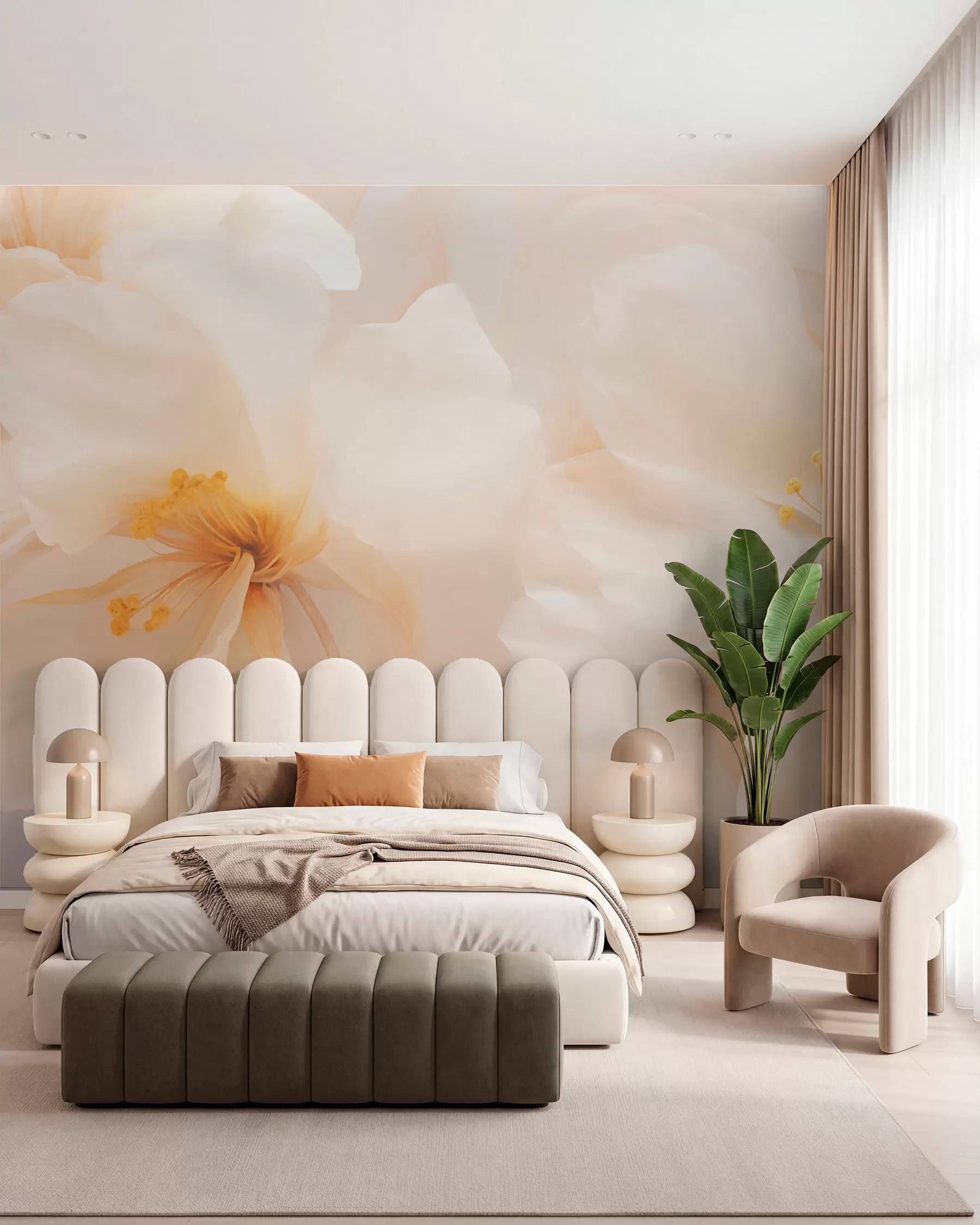 Wall Mural Photo Wallpaper Large flowers w05615