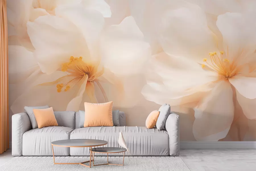 peintures murales Grandes fleurs w05615