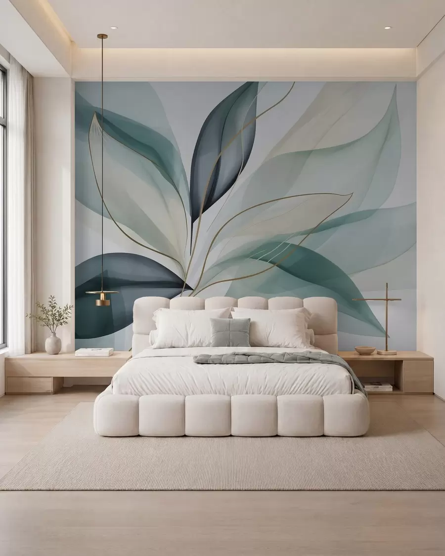 peintures murales Feuillage abstrait w05706