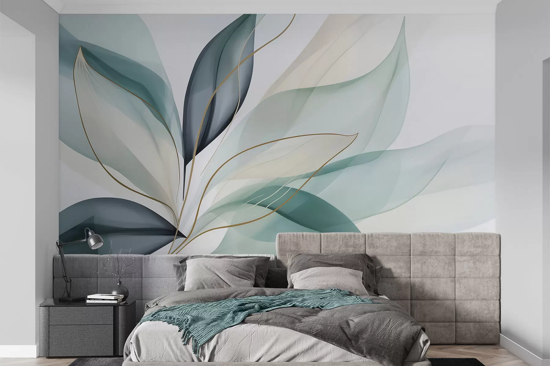 wall murals Abstract foliage w05706