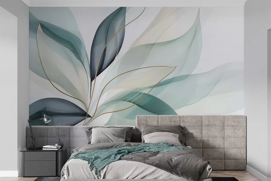 wall murals Abstract foliage w05706