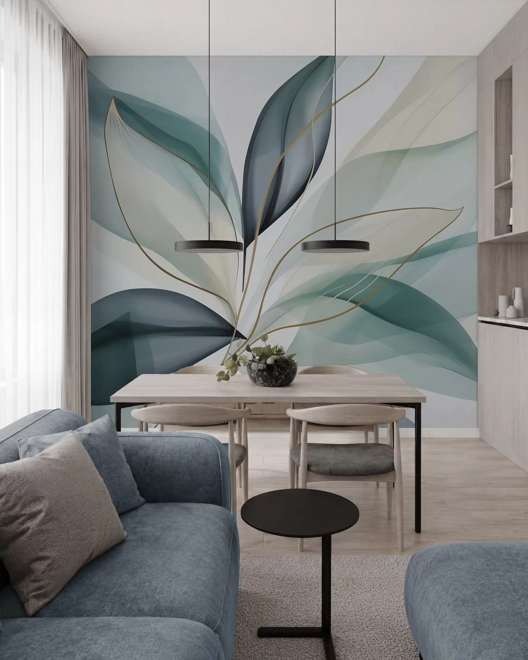 Wall Mural Photo Wallpaper Abstract foliage w05706