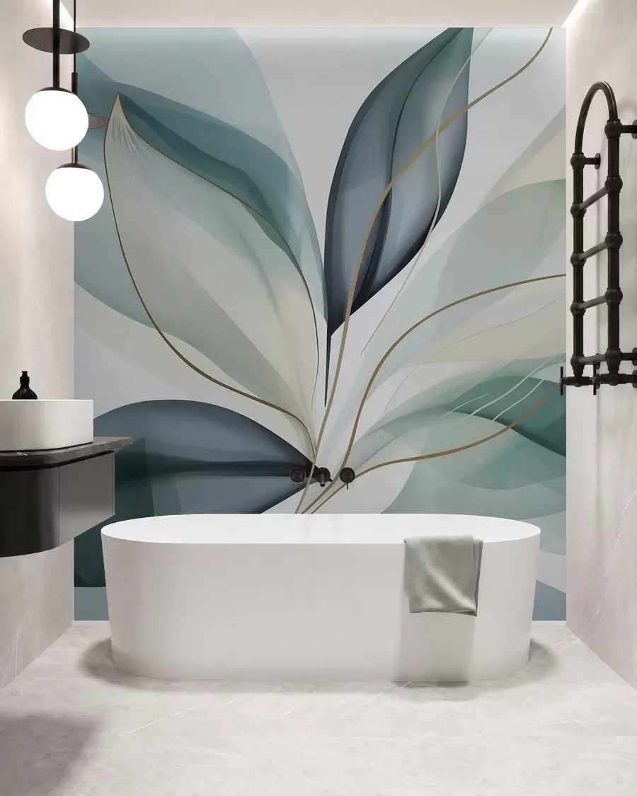 peintures murales Feuillage abstrait w05706