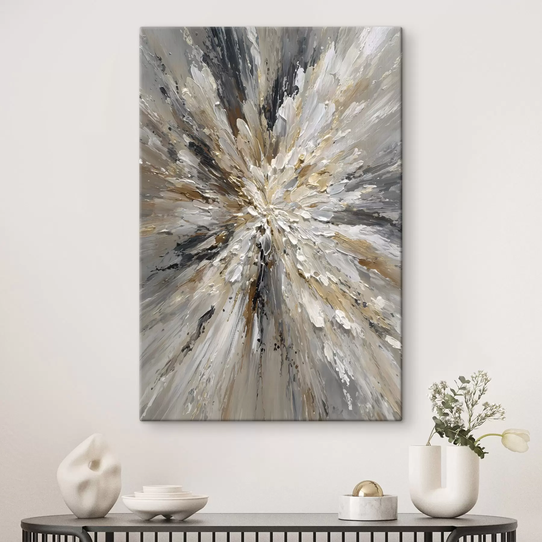 wall murals an explosion of colours in the style of oil painting s49556