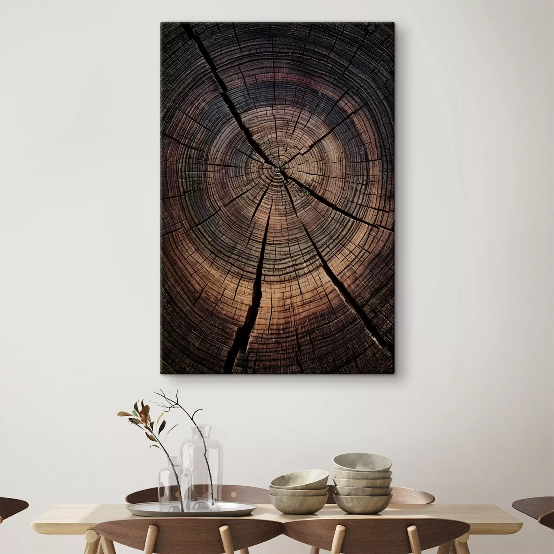 wall murals a cut-away view of red wood s49560