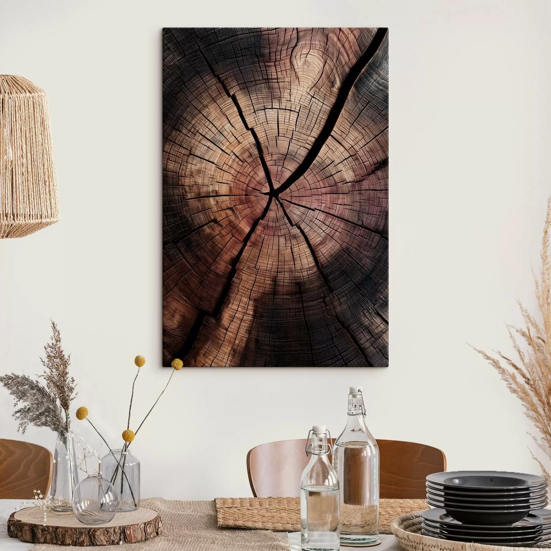 wall murals a cut-away view of red wood s49561