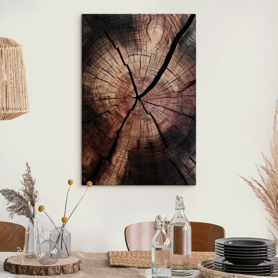 wall murals a cut-away view of red wood s49561