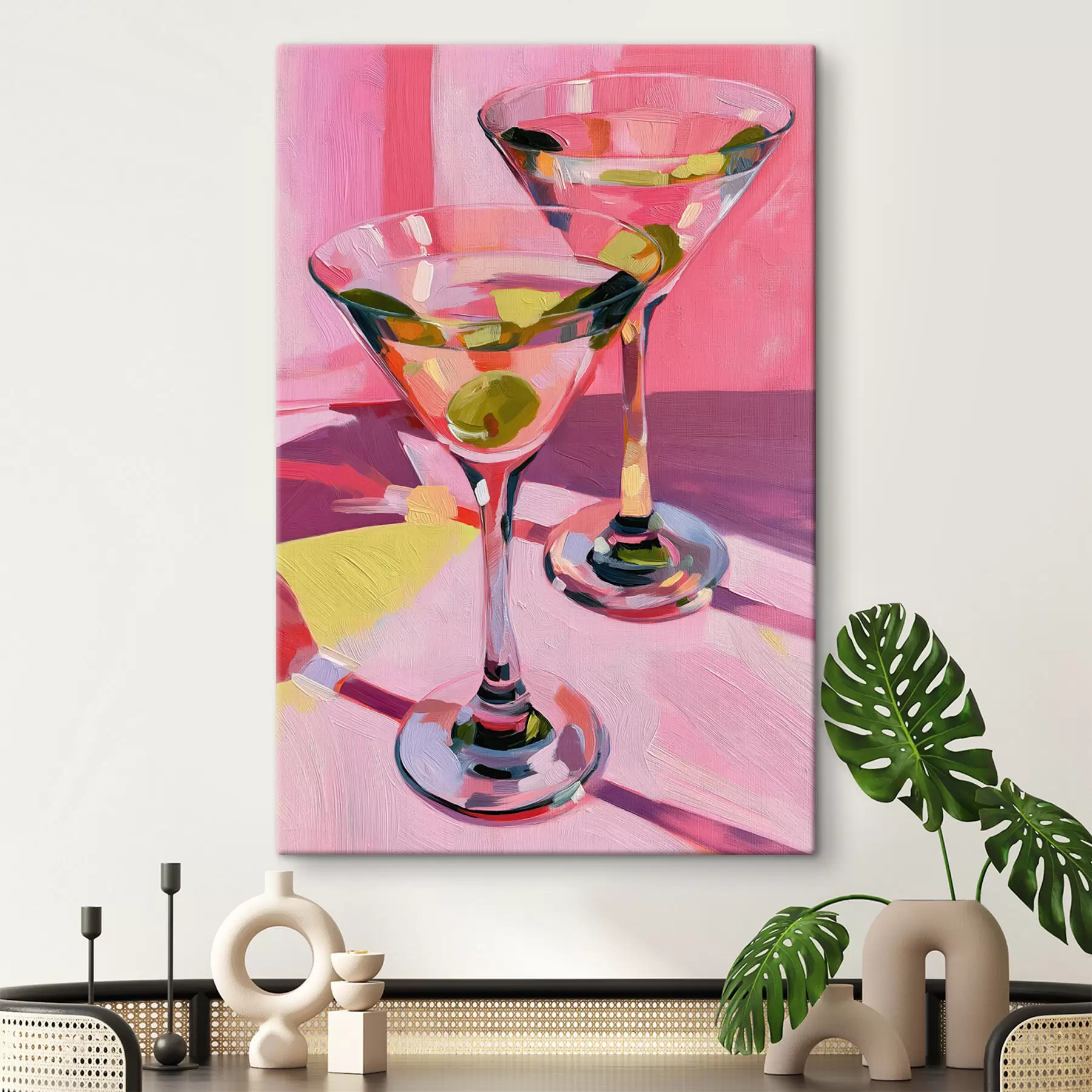 murales Vasos con aceitunas s49609