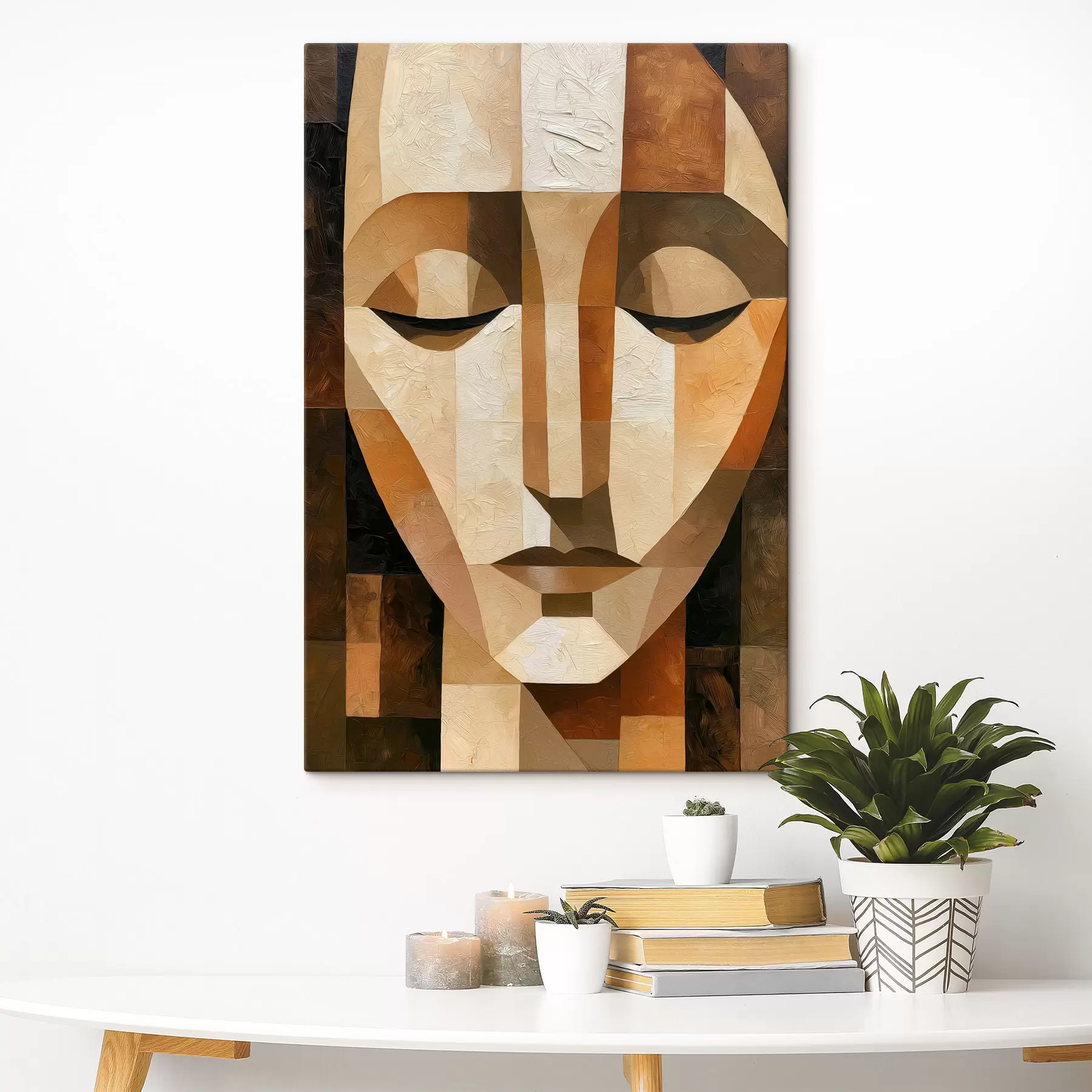 wall murals A geometric portrait s49610