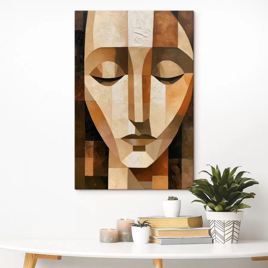 wall murals A geometric portrait s49610