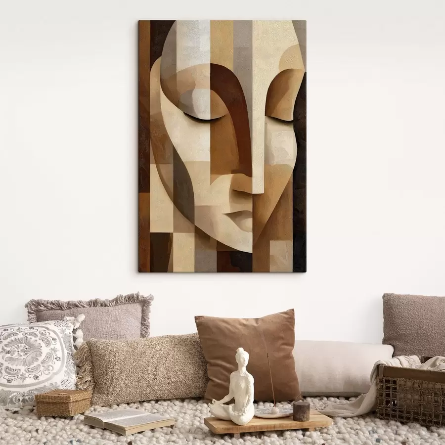 wall murals A geometric portrait s49611