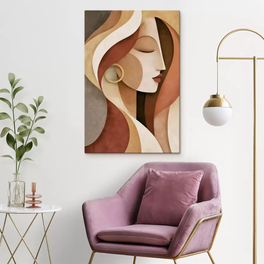 wall murals Abstract Face s49621