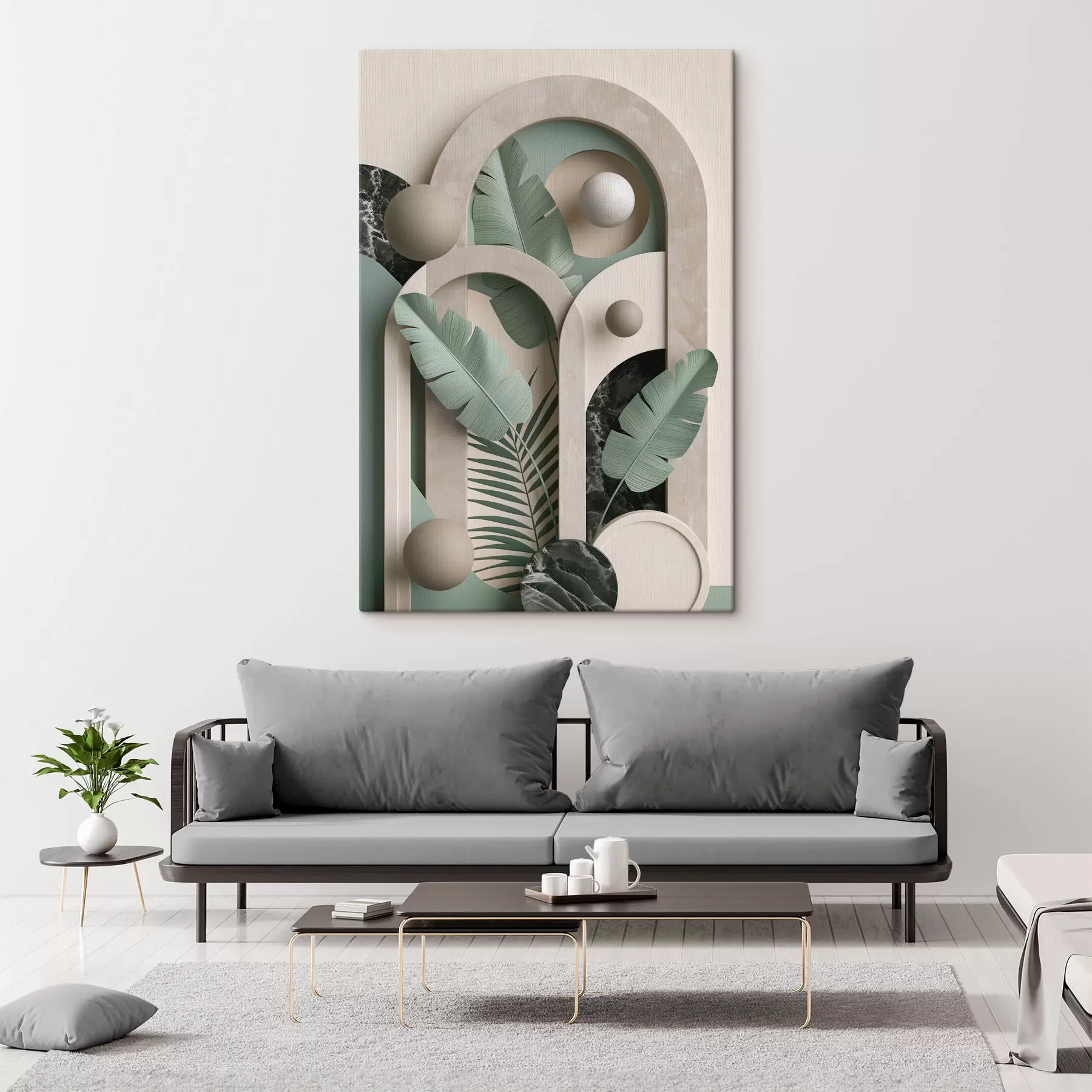 wall murals Botanical arch composition s49515