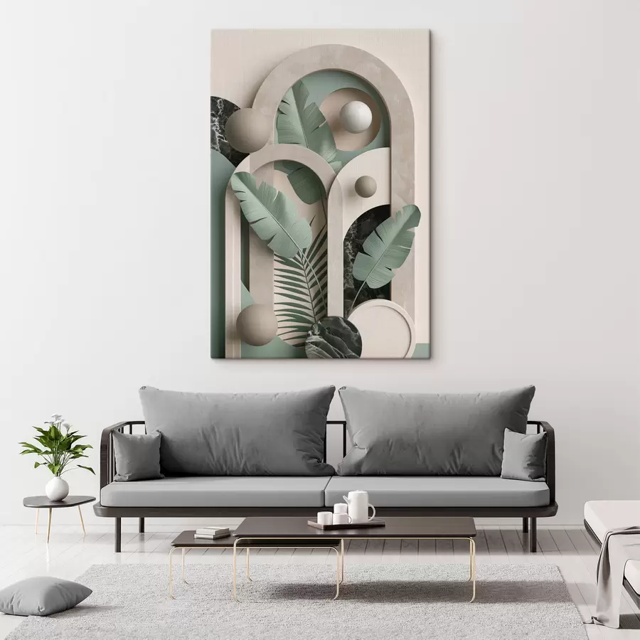 wall murals Botanical arch composition s49515
