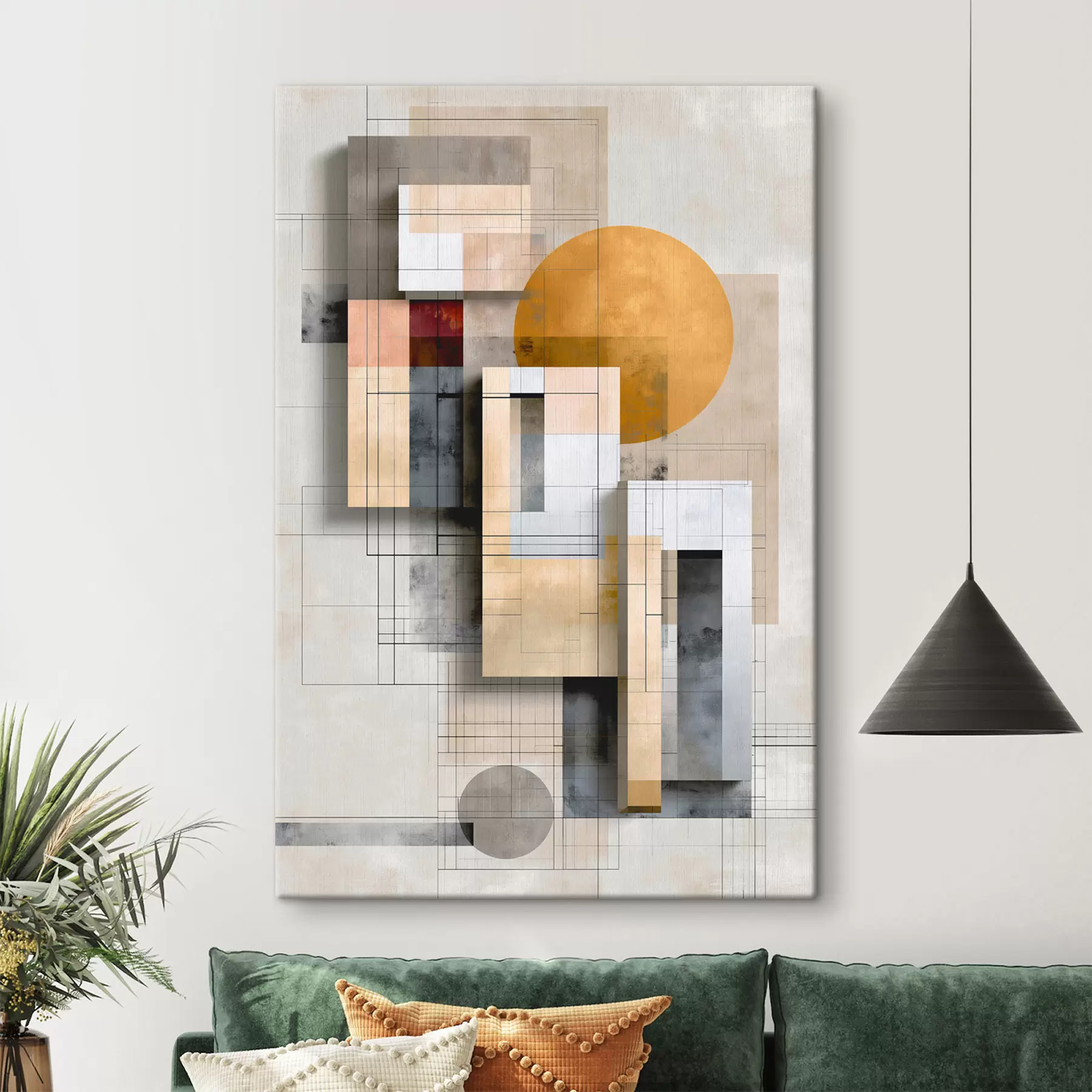 wall murals Geometric abstraction s49518