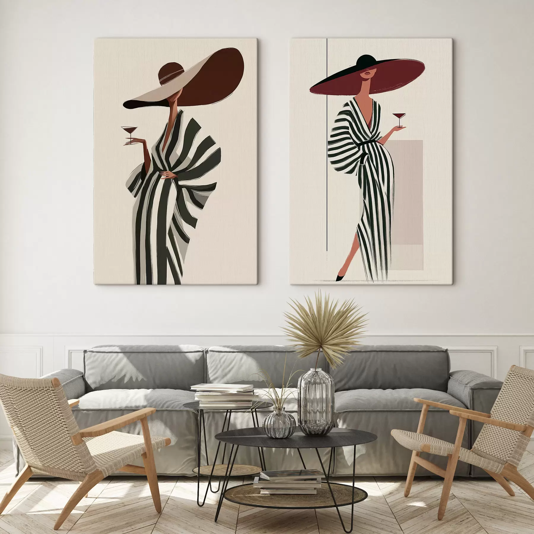 murales Chica con sombrero m30634
