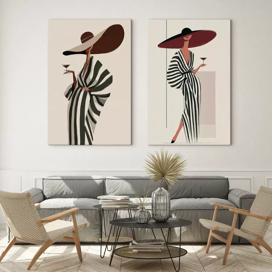 murales Chica con sombrero m30634
