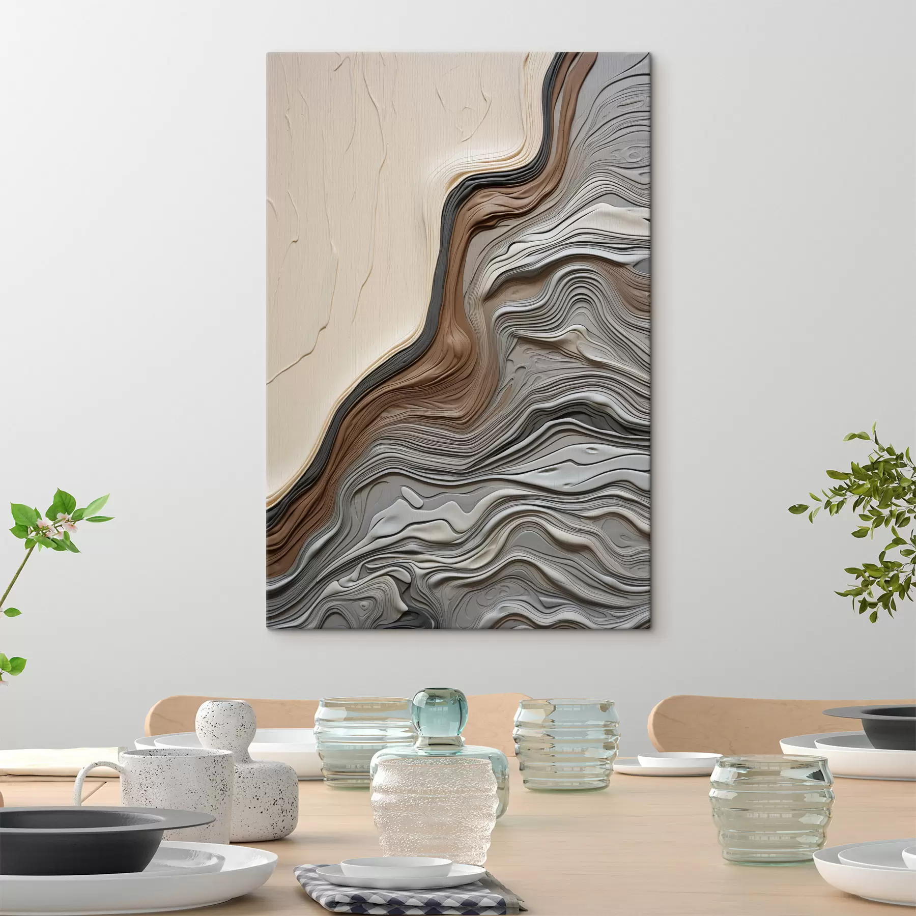 wall murals Soft Lines s49570