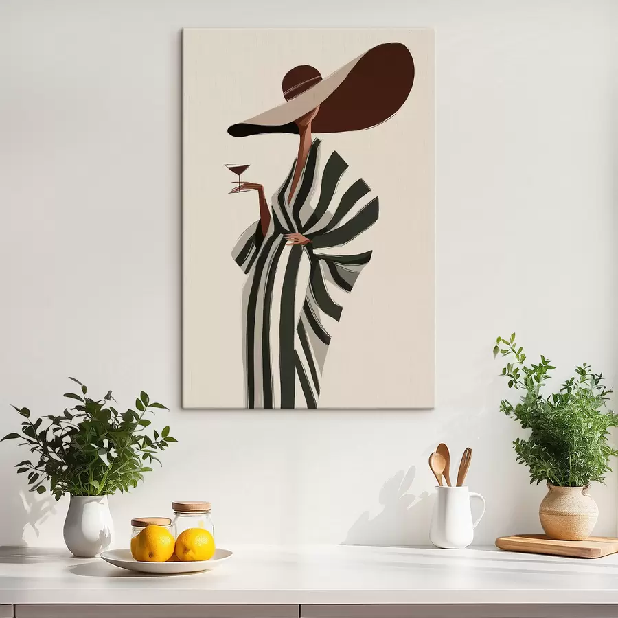wall murals Girl in a Hat s49633