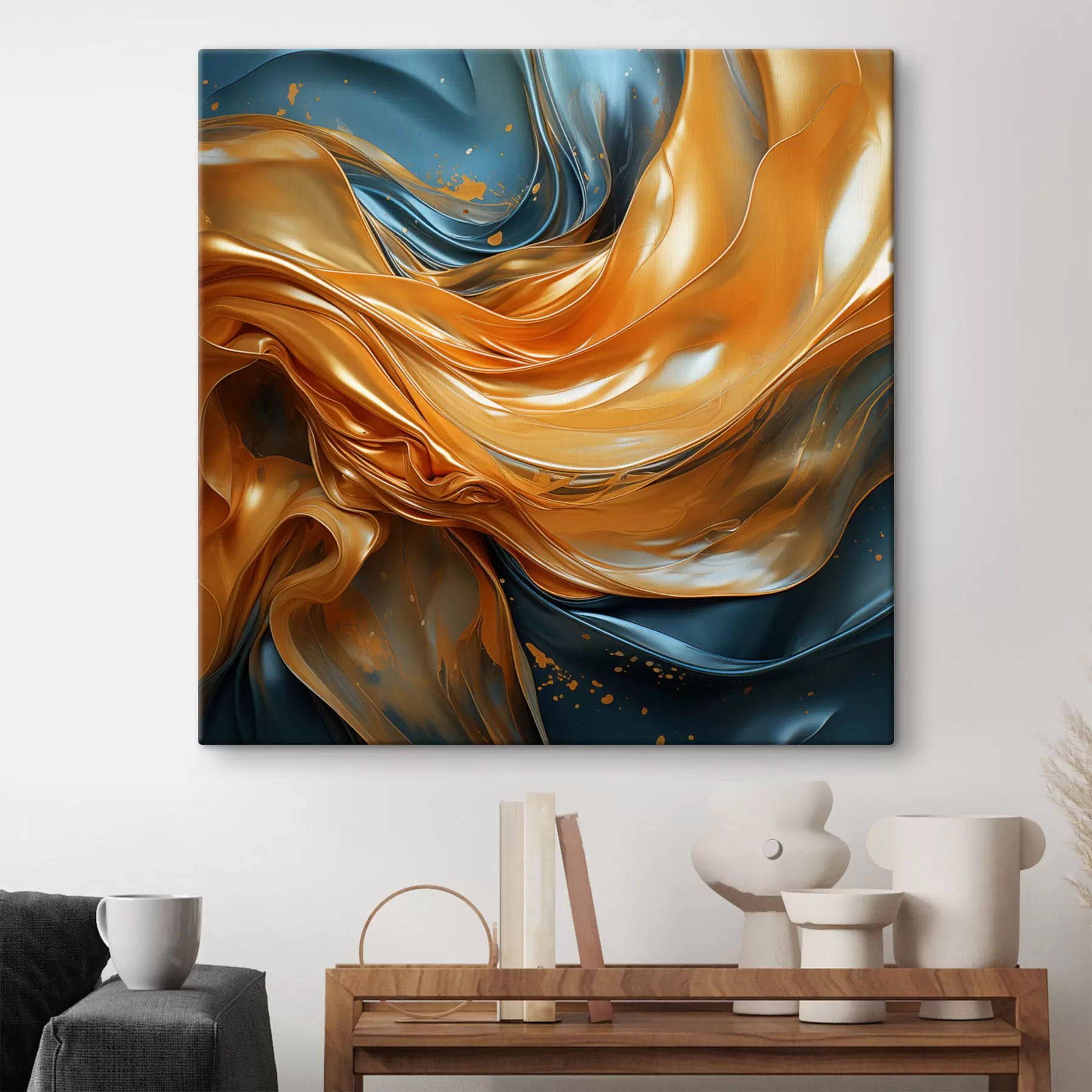 wall murals Abstract Waves s49657