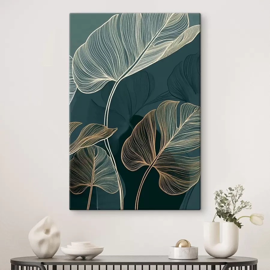 wall murals Tropical Leaf Outlines s49372