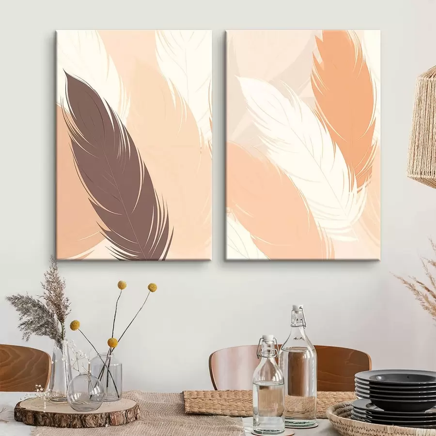 wall murals Minimalist Decorative Feathers m30606