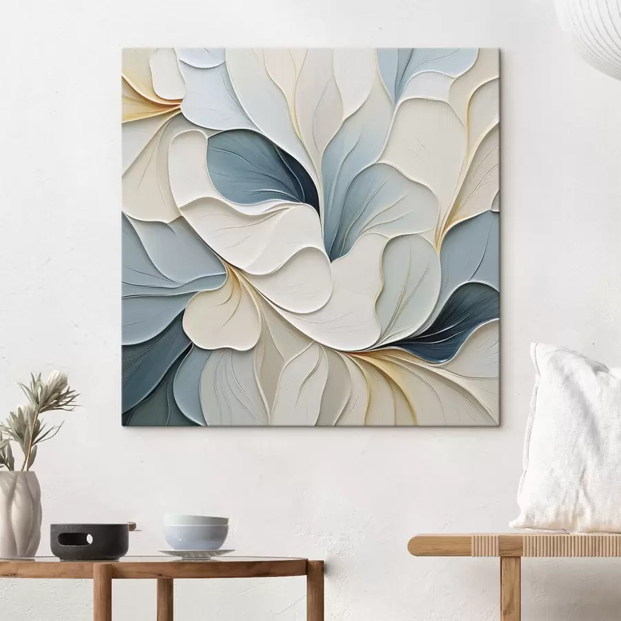 wall murals Abstract petals, imitation painting, flat illustration s49747