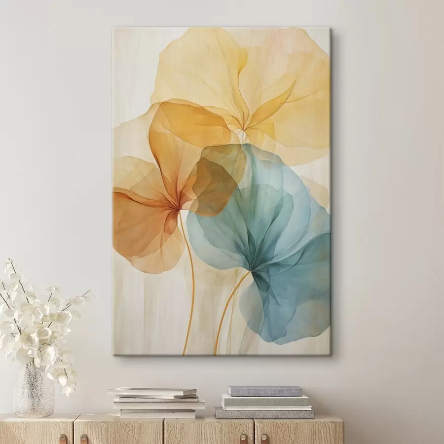wall murals Abstract plant silhouettes s49749