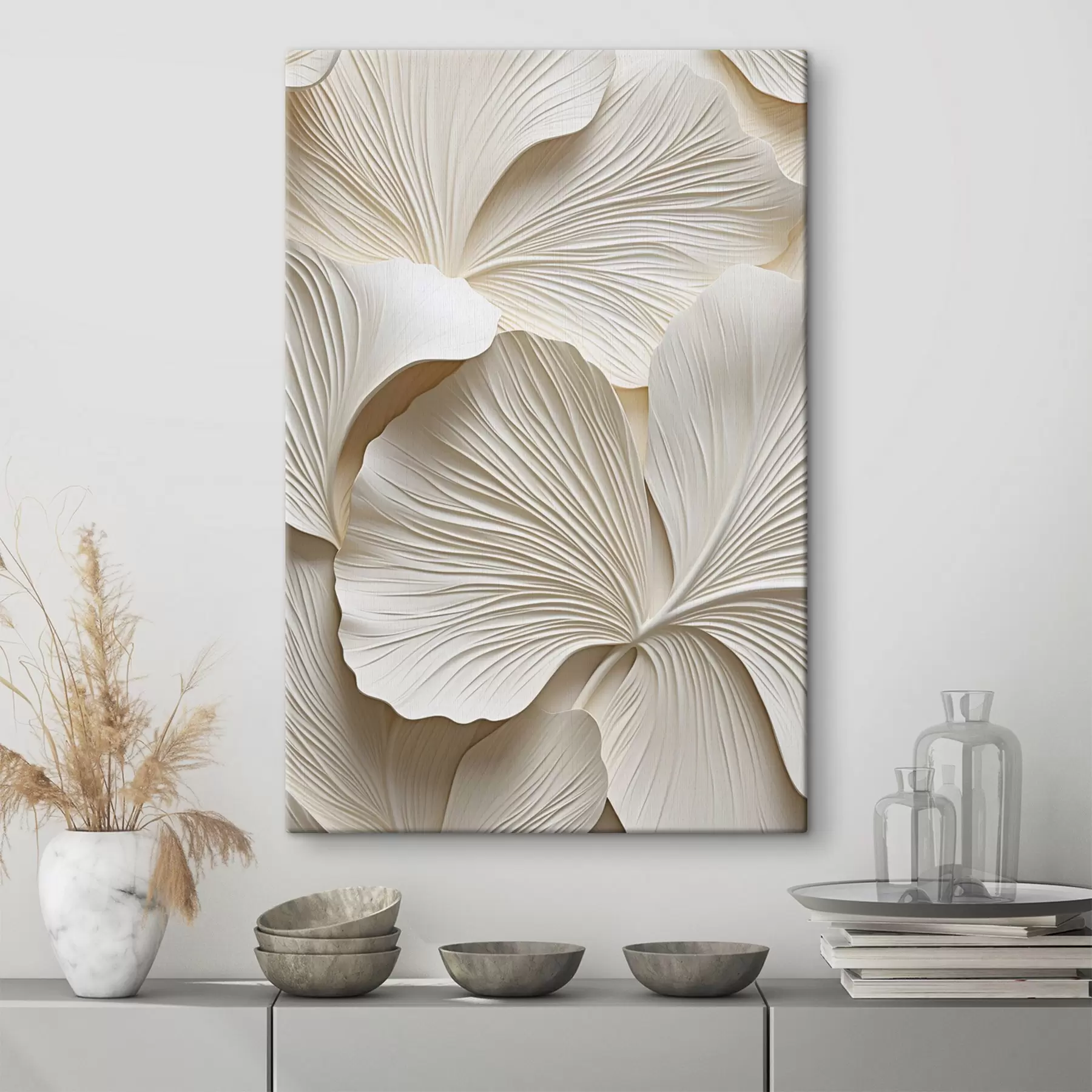 wall murals Abstract floral pattern, flat illustration s49755