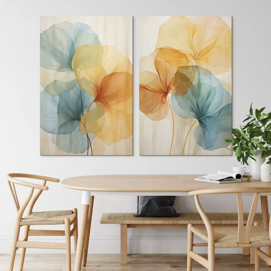 Wall Mural Photo Wallpaper Abstract plant silhouettes m30668