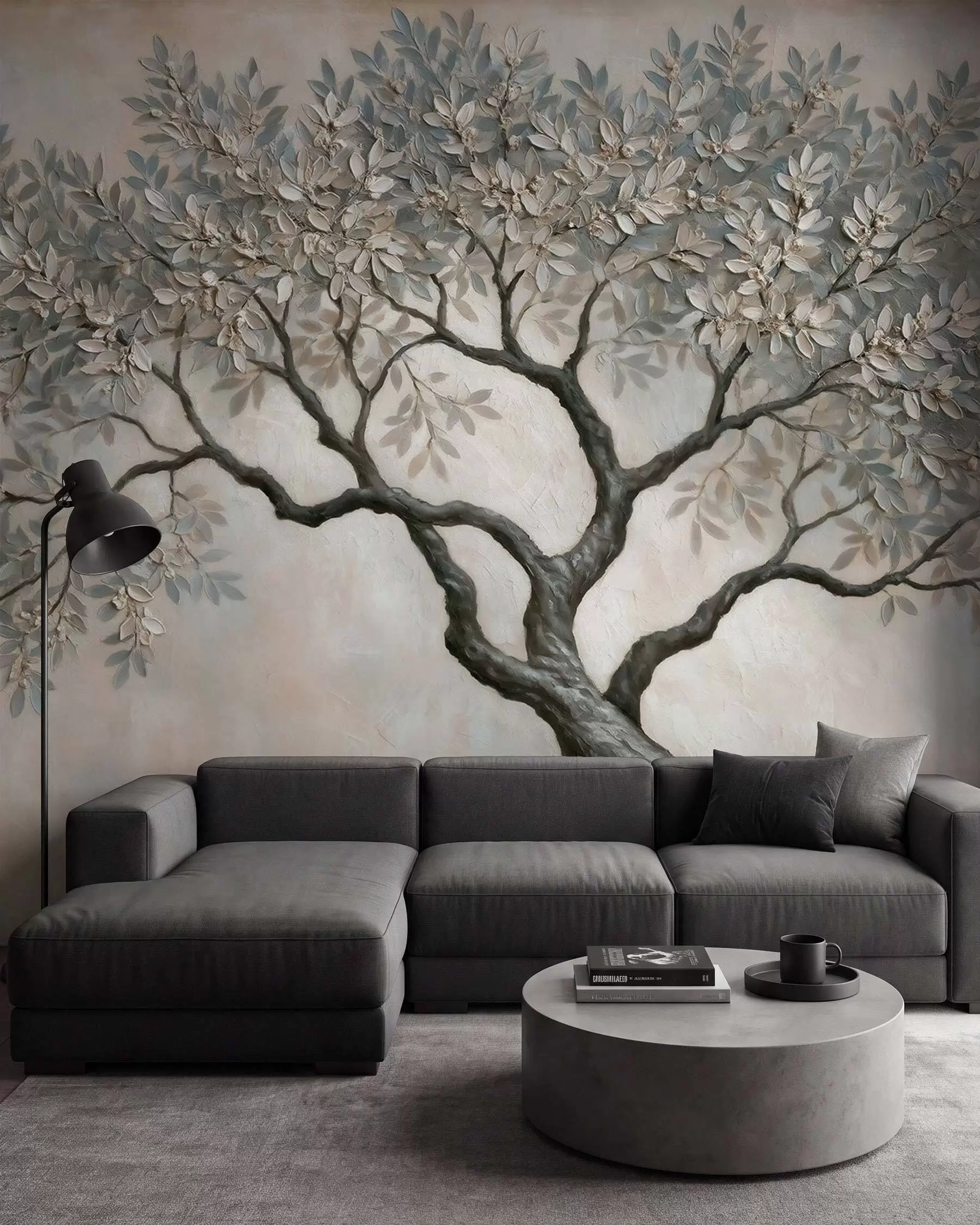 Wall Mural Photo Wallpaper Old Tree in Stone Tones w09919