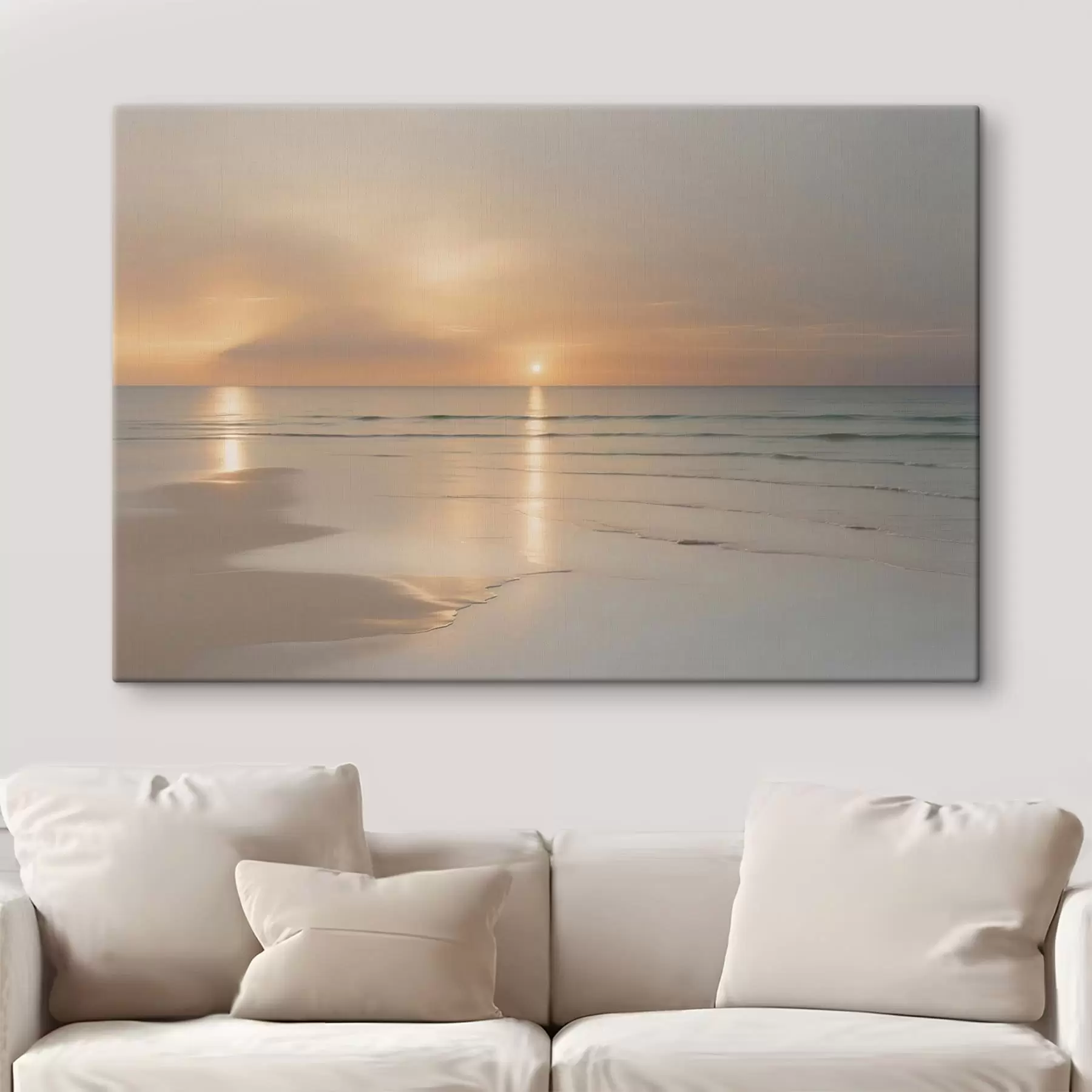 wall murals Calm seashore at sunrise s49357