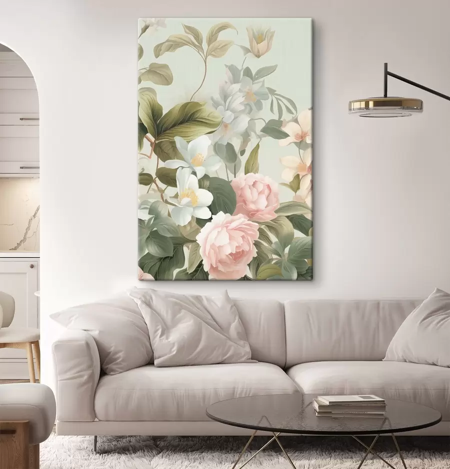 murales Delicadas rosas de jardín s49732