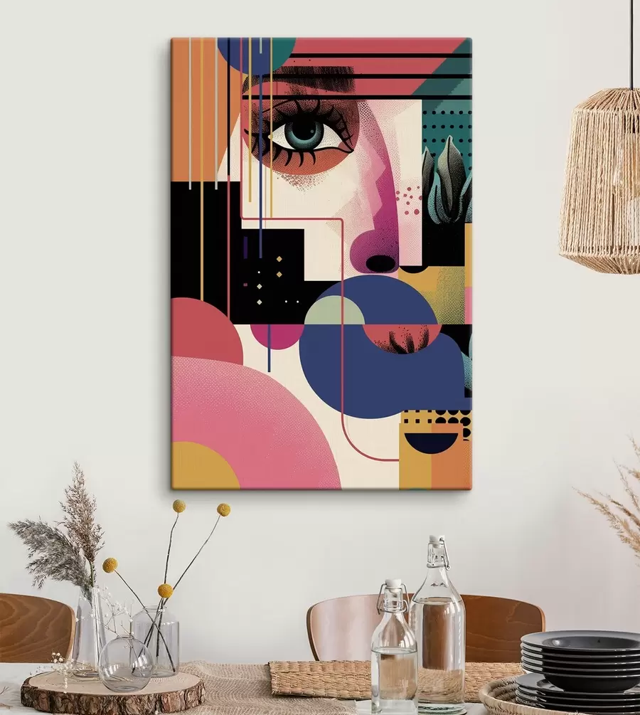 murales Retrato femenino abstracto s49738