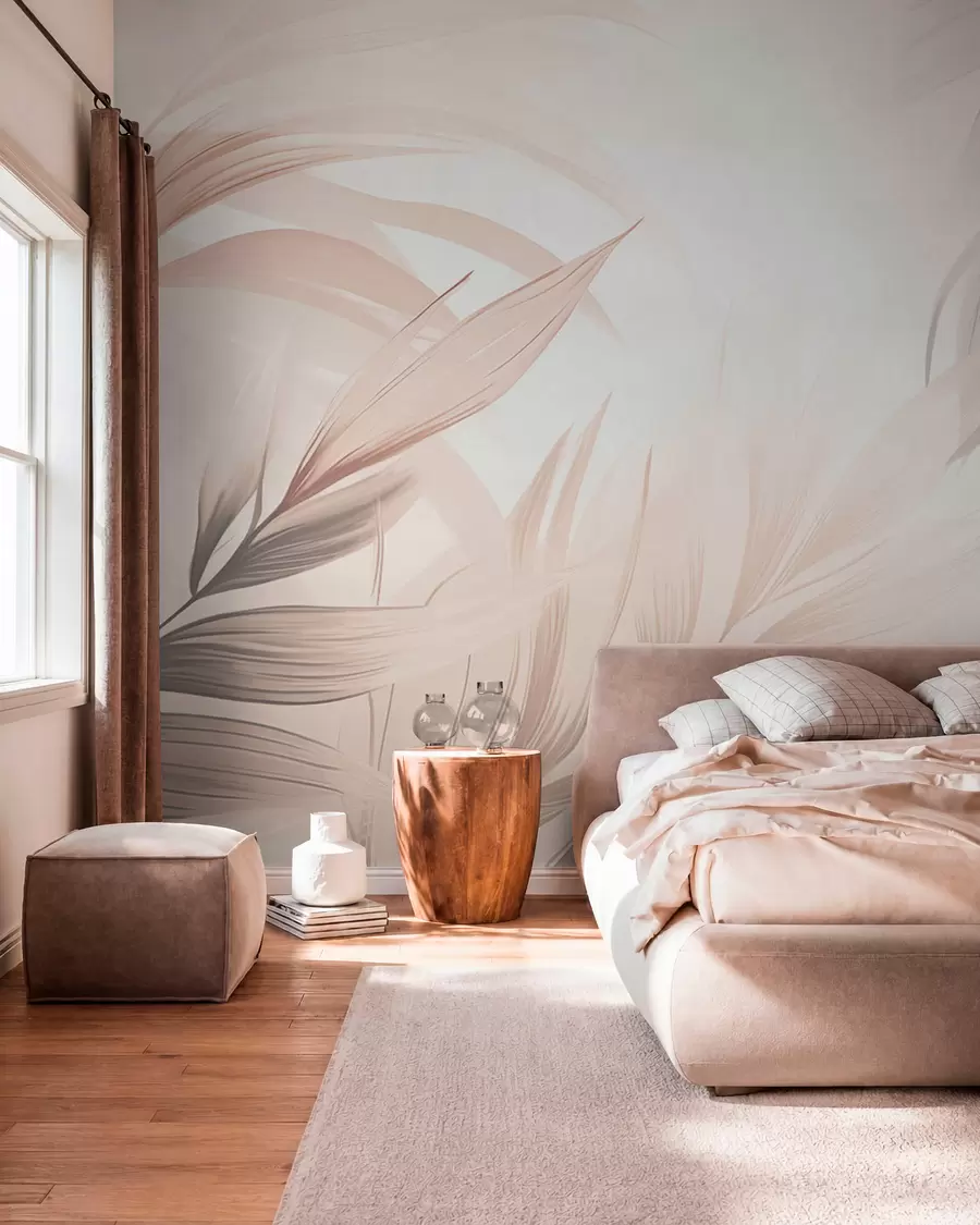 wall murals Pointed leaves w05742
