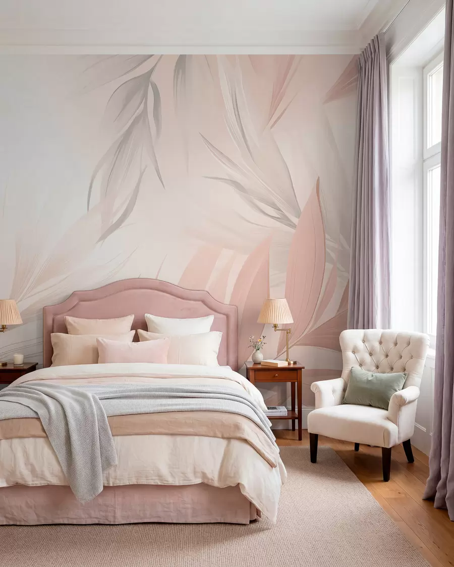 peintures murales Feuilles pointues w05742