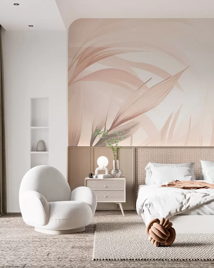 peintures murales Feuilles pointues w05742