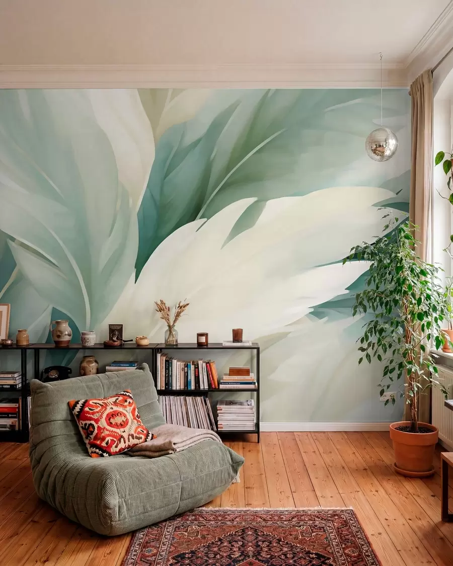 Wall Mural Photo Wallpaper Pointed leaves w05744