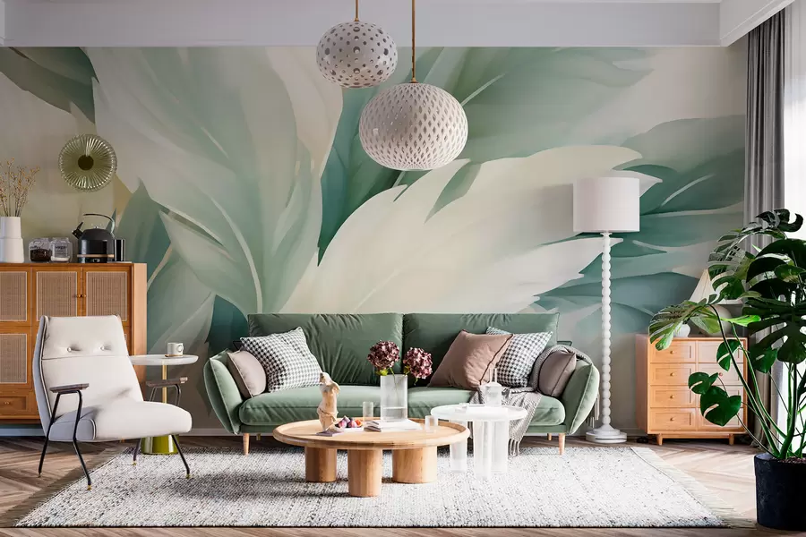 murales Hojas puntiagudas w05744