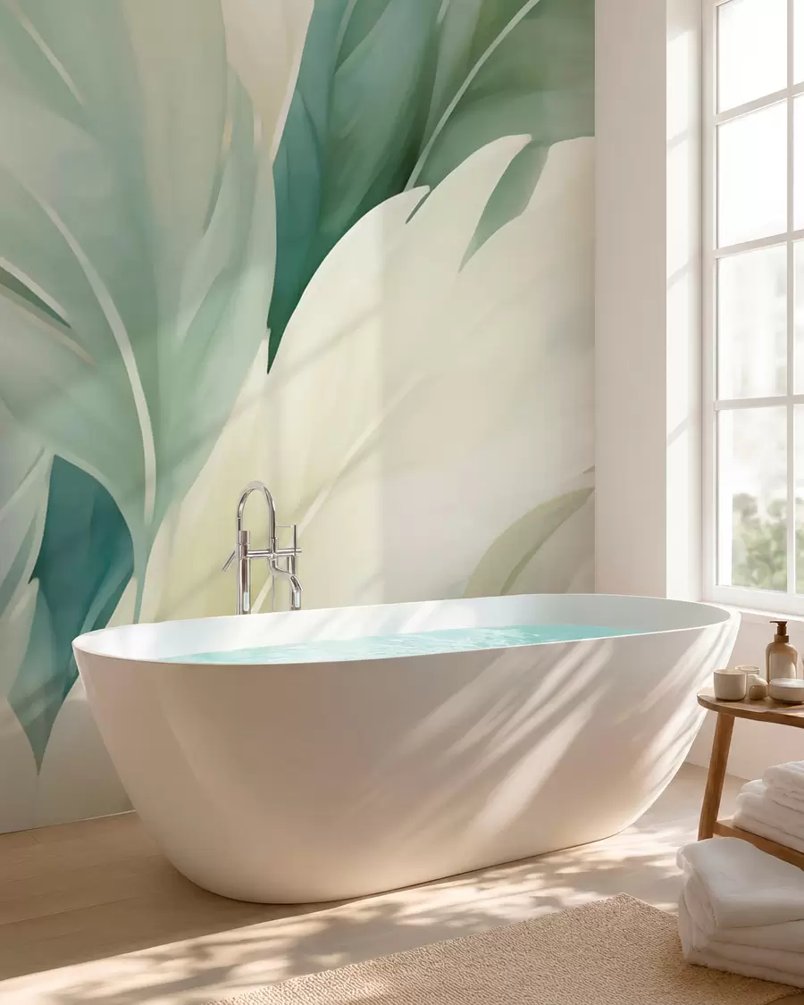 wall murals Pointed leaves w05744