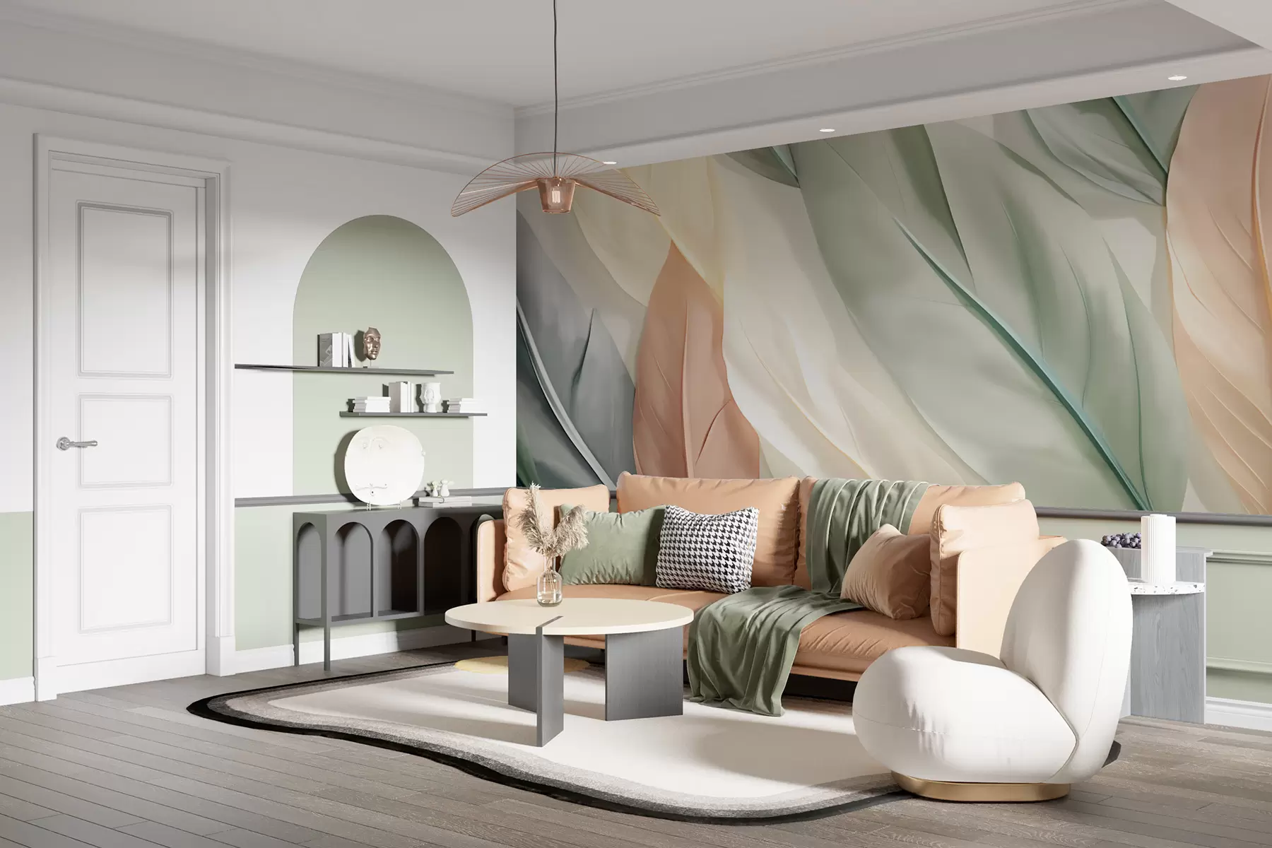 peintures murales Feuilles w05745