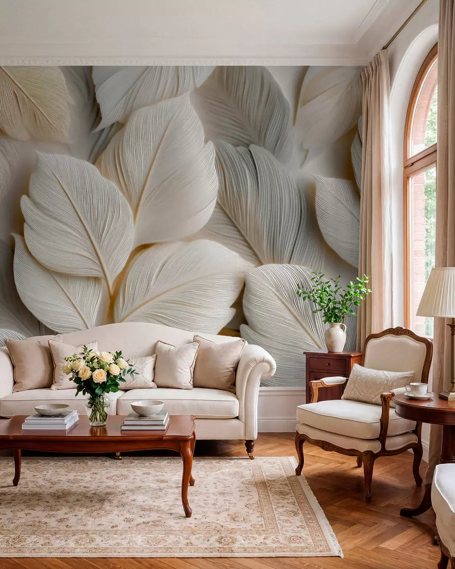 Wall Mural Photo Wallpaper Pointed leaves w05747