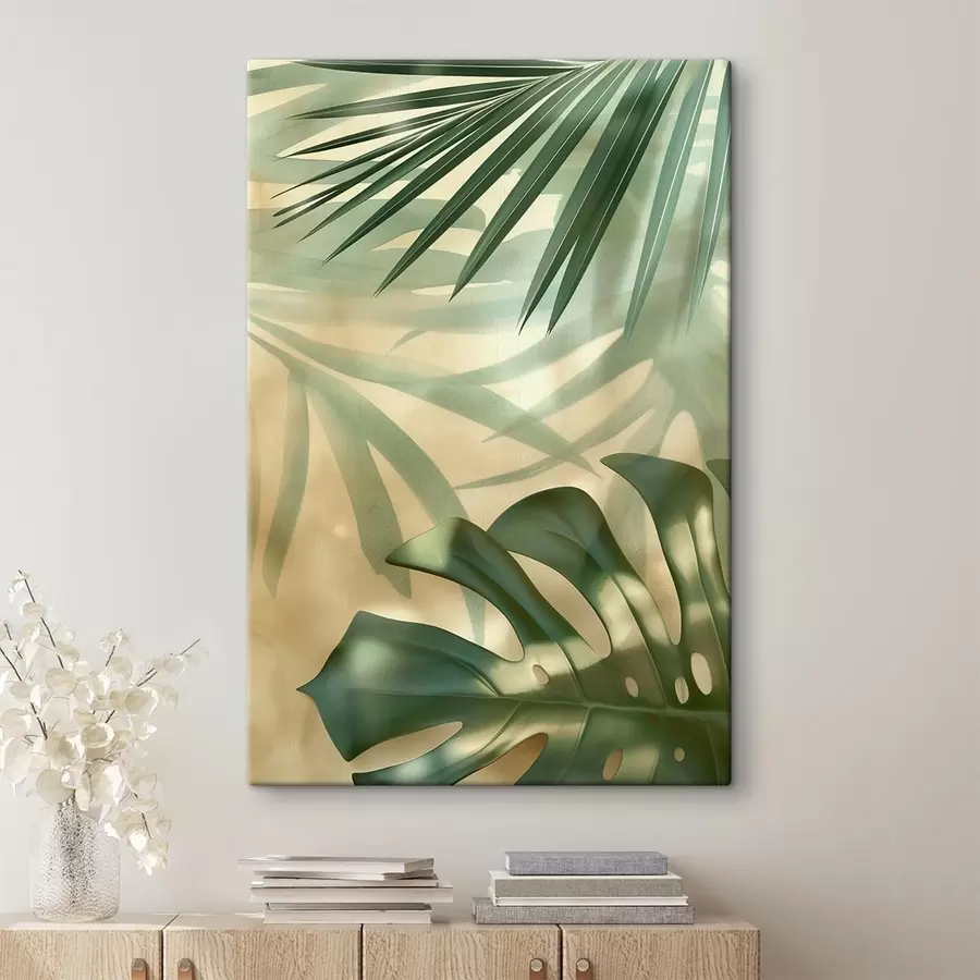 murales Hojas de palmera tropical s49553