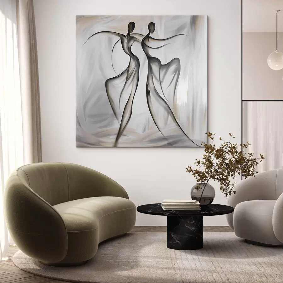 murales Pareja de bailarines abstractos s49700