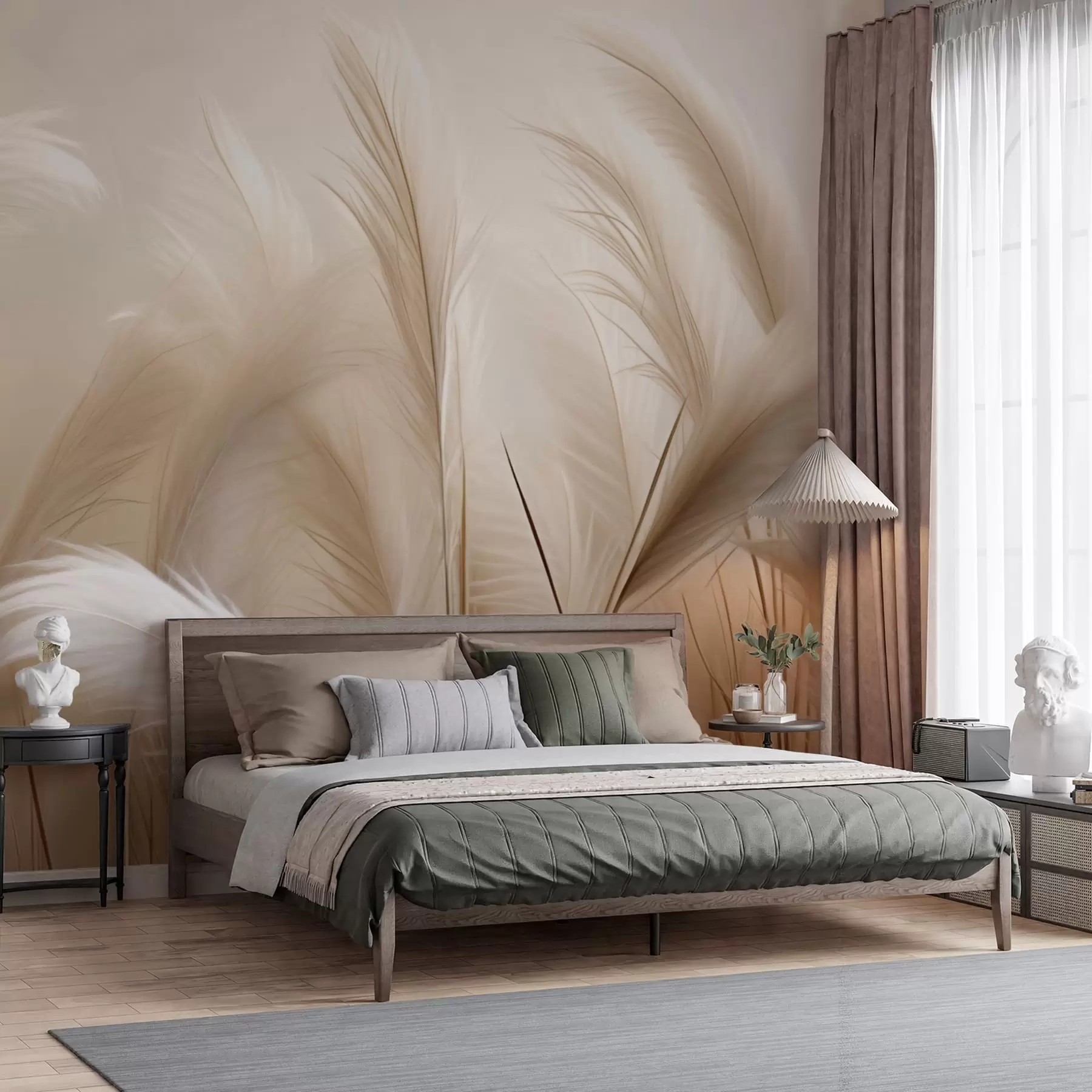 wall murals Pampas grass w05716