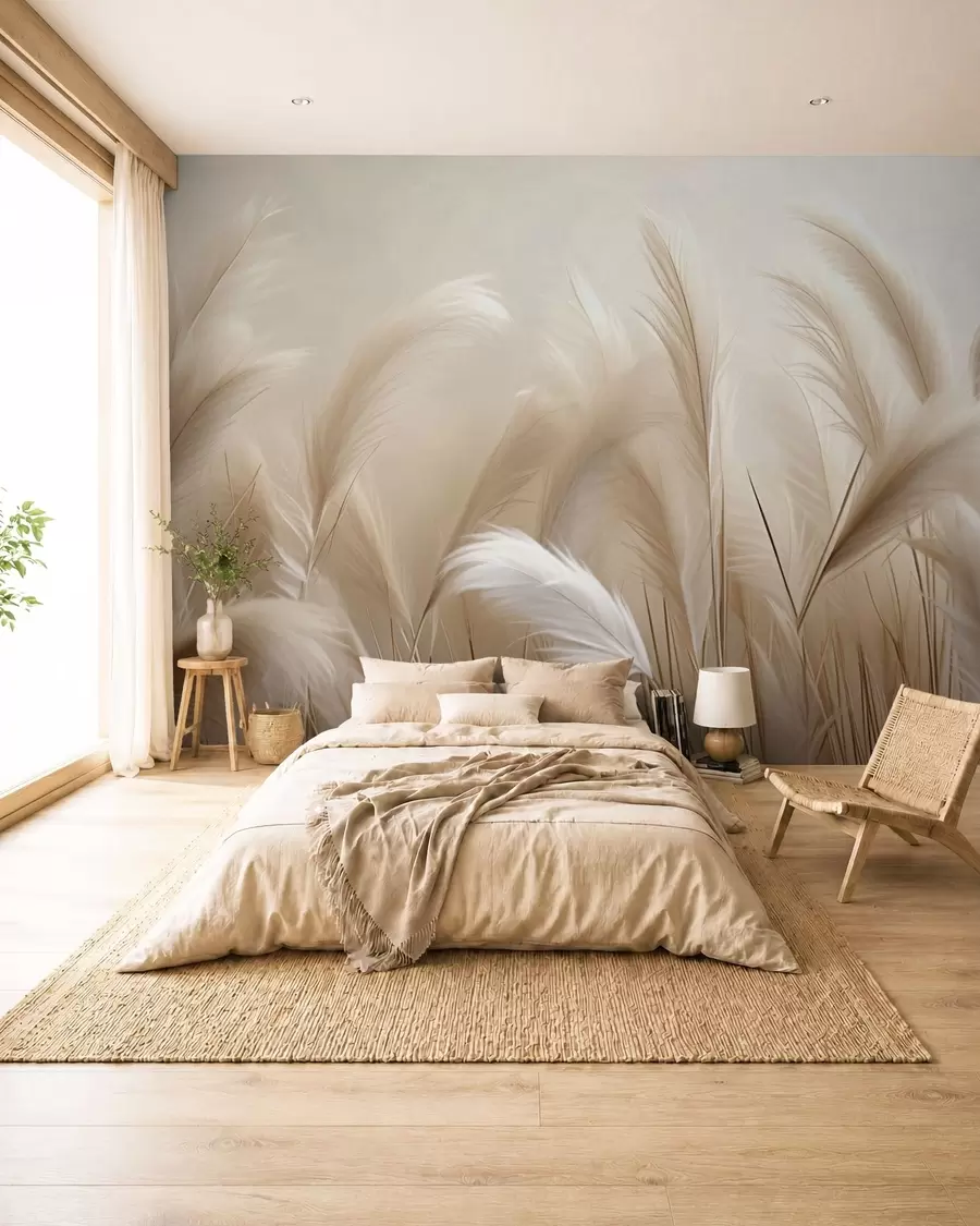 wall murals Pampas grass w05716