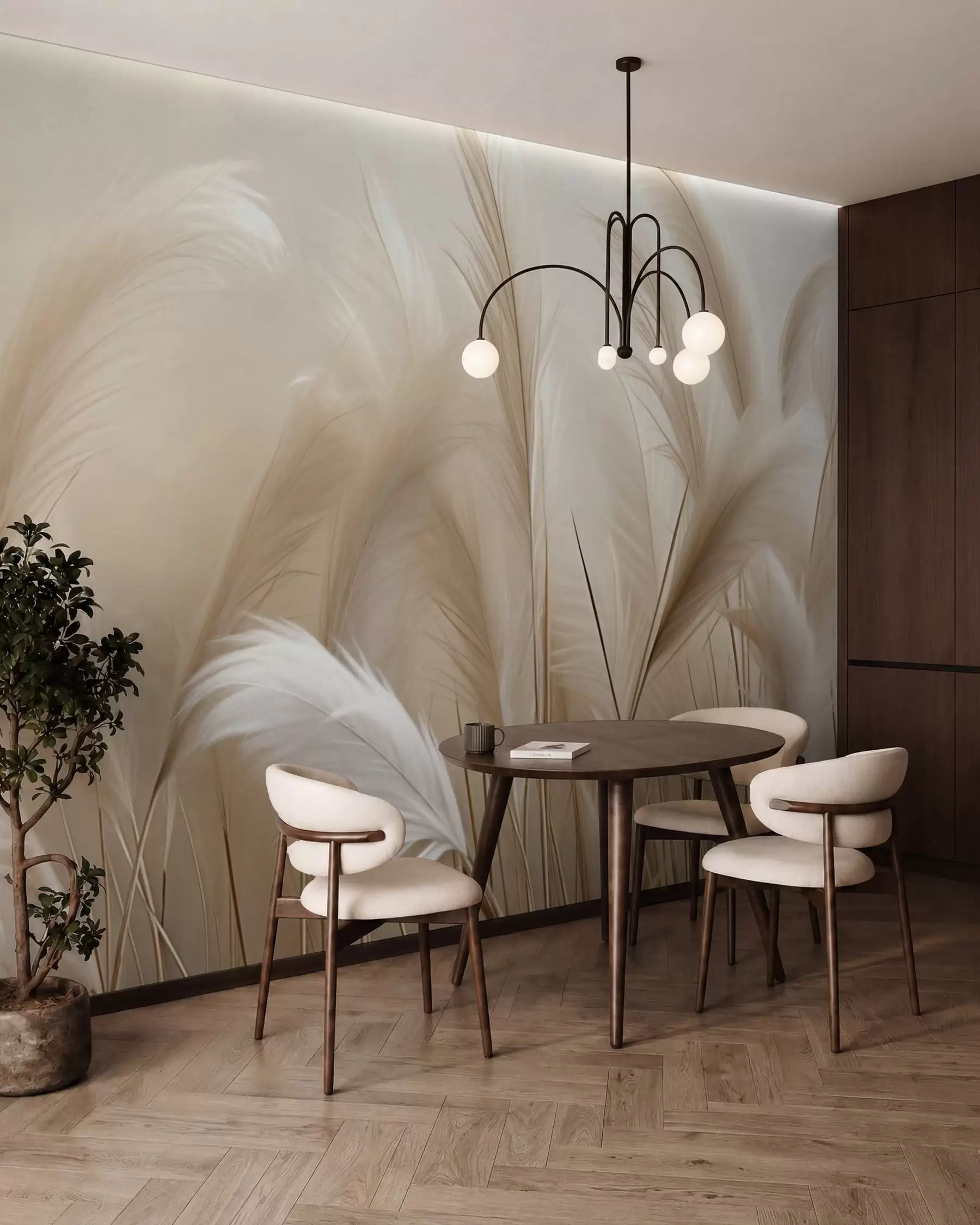 wall murals Pampas grass w05716