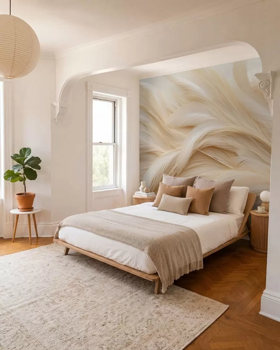 wall murals Delicate feathers w05718