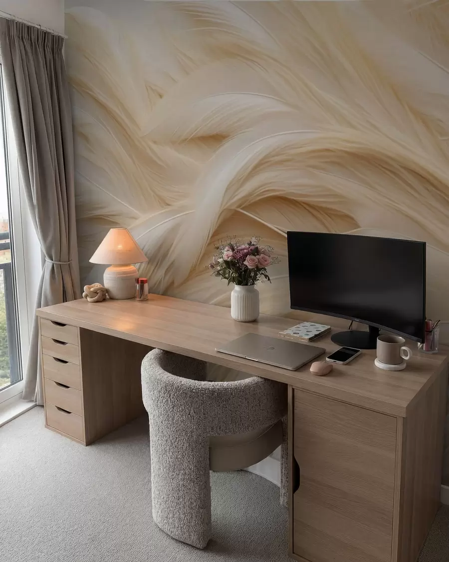 wall murals Delicate feathers w05718