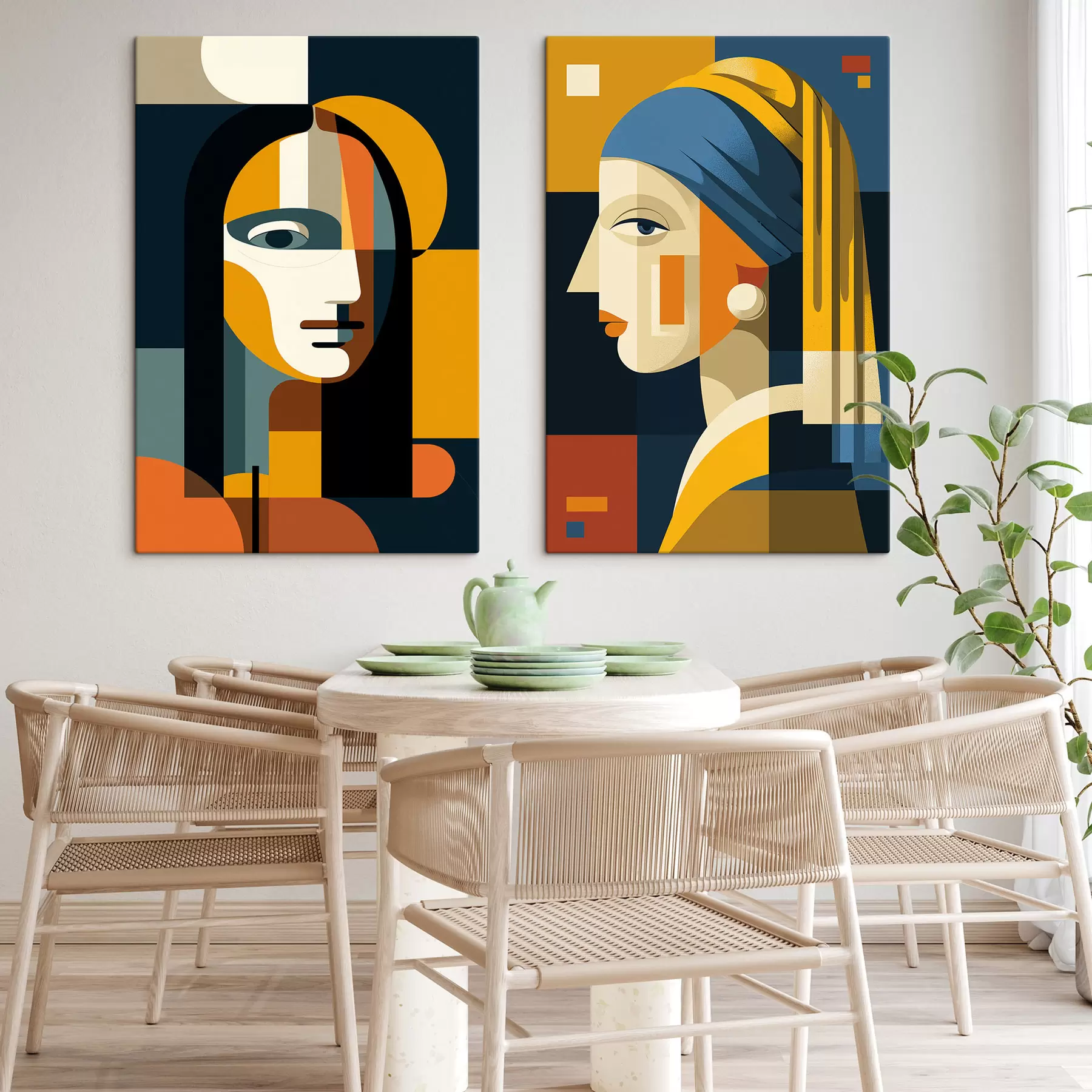 wall murals Geometric Portraits m30701